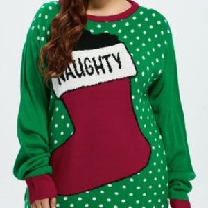 Naughty Christmas Sweater Size 3x